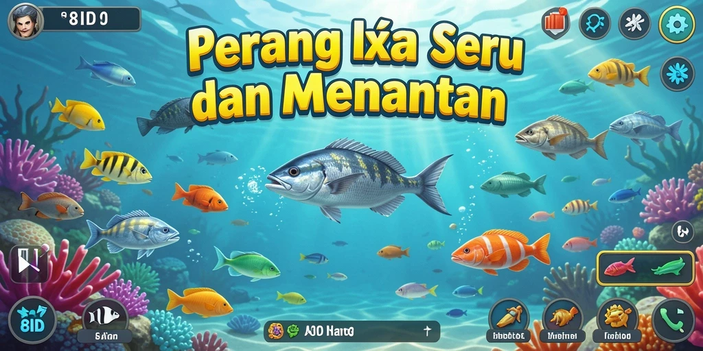 Screenshot gameplay menampilkan aksi menembak ikan yang seru di 8ID.