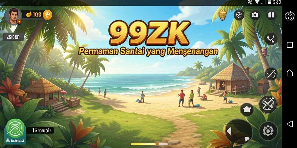 Screenshot utama 99ZK menunjukkan aksi seru dalam gameplay Casual.