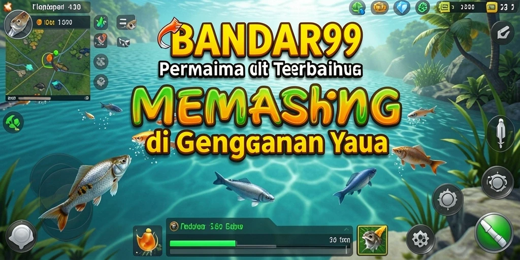 Tampilan gameplay BANDAR99 yang menampilkan suasana memancing yang indah.