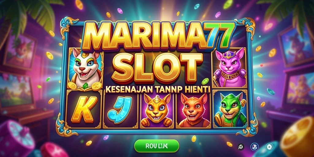 Tampilan gameplay MARIMA77 yang menarik dan penuh warna.