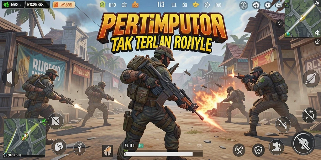 Gameplay menarik dalam pertempuran Battle Royale