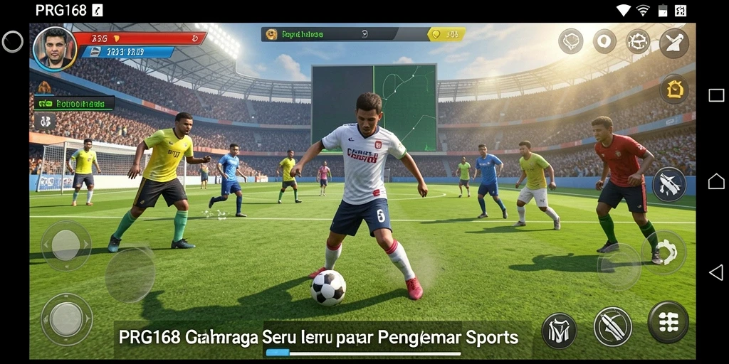 Screenshot PRG168 menampilkan aksi seru dalam permainan olahraga.