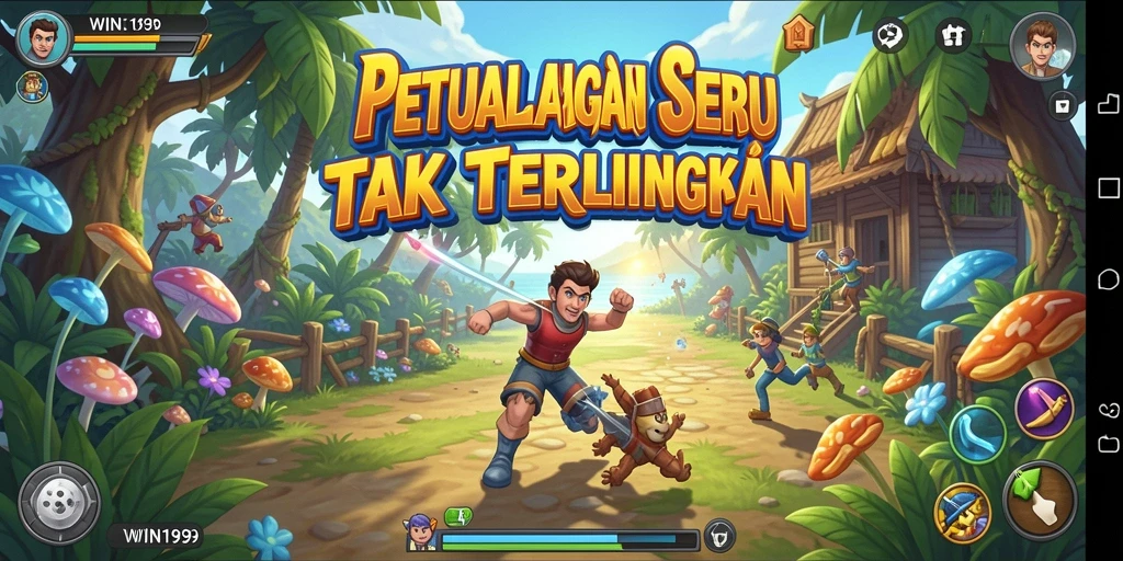Tangkapan layar gameplay seru dari petualangan di WIN199.